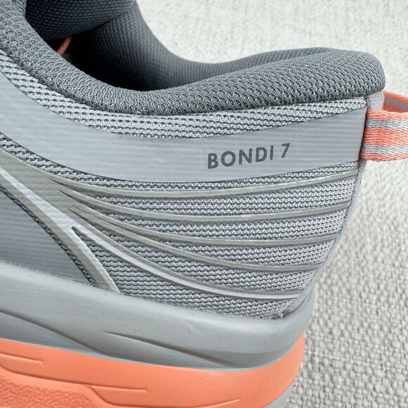 Hoka One One Bondi 7 Wide Running Shoes Women 10 D Harbor Mist Athletic Sneakers - Picture 12 of 15